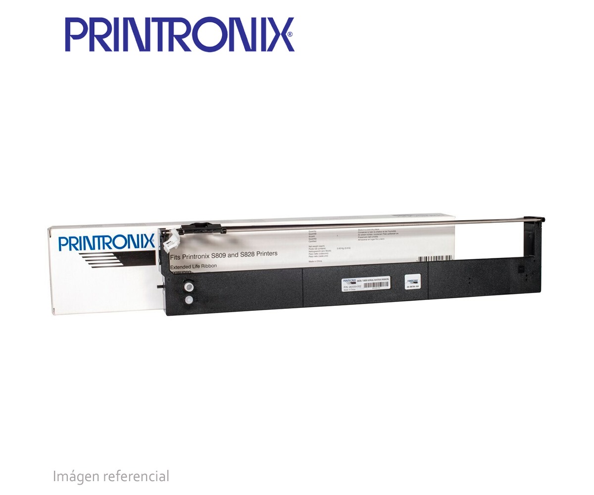 CINTA PRINTRONIX S809 / S828, 260059-002, COMPATIBLE CARTUCHO EXTENDIDA, 25M, PAQUETE DE 4